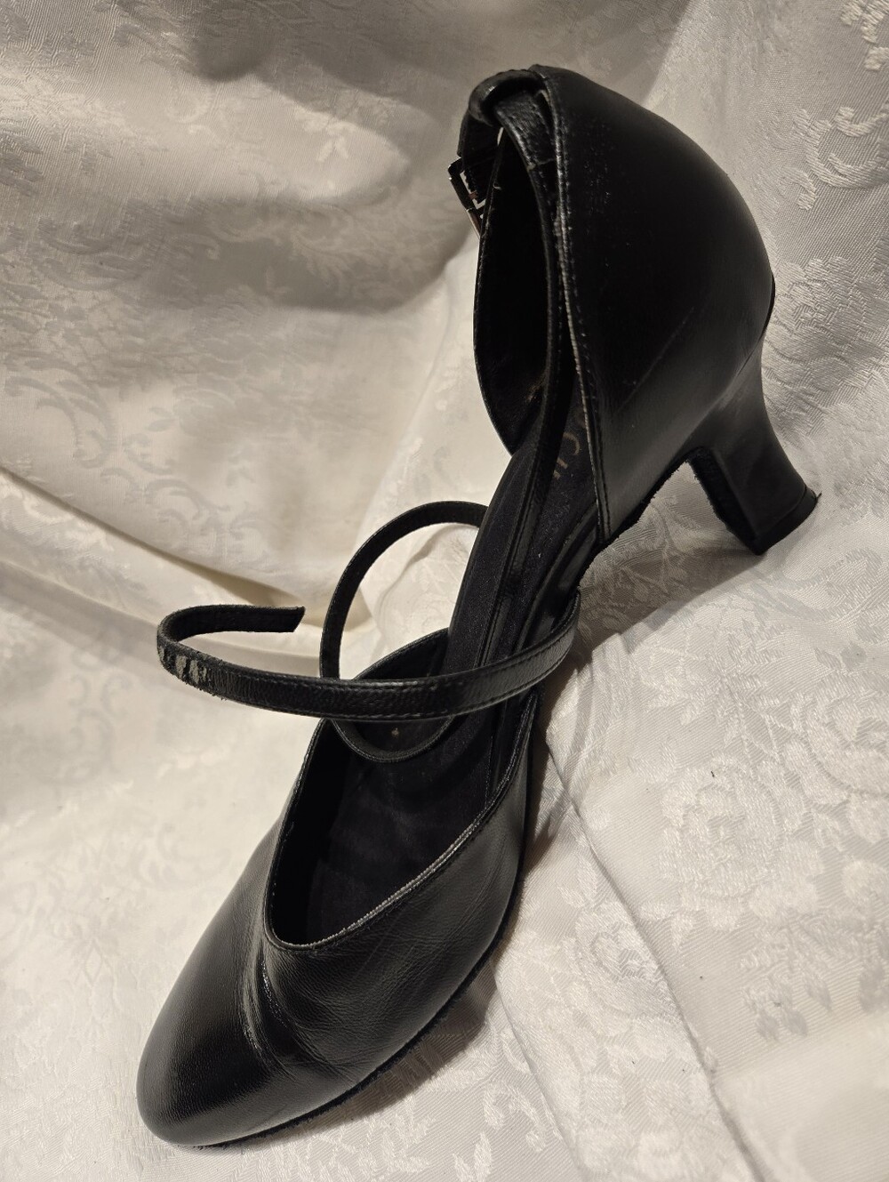 BLOCH DANCE SALSA LATIN Black Strappy Mid-Heel Women's Dress Shoes 9.5M